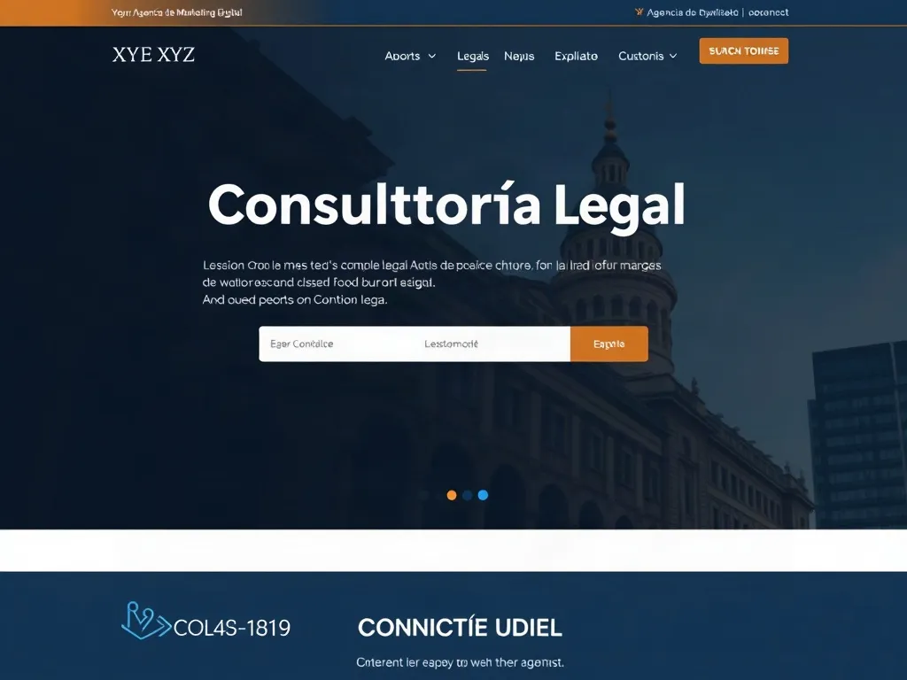 Rediseño de sitio web para "Consultoría Legal XYZ"